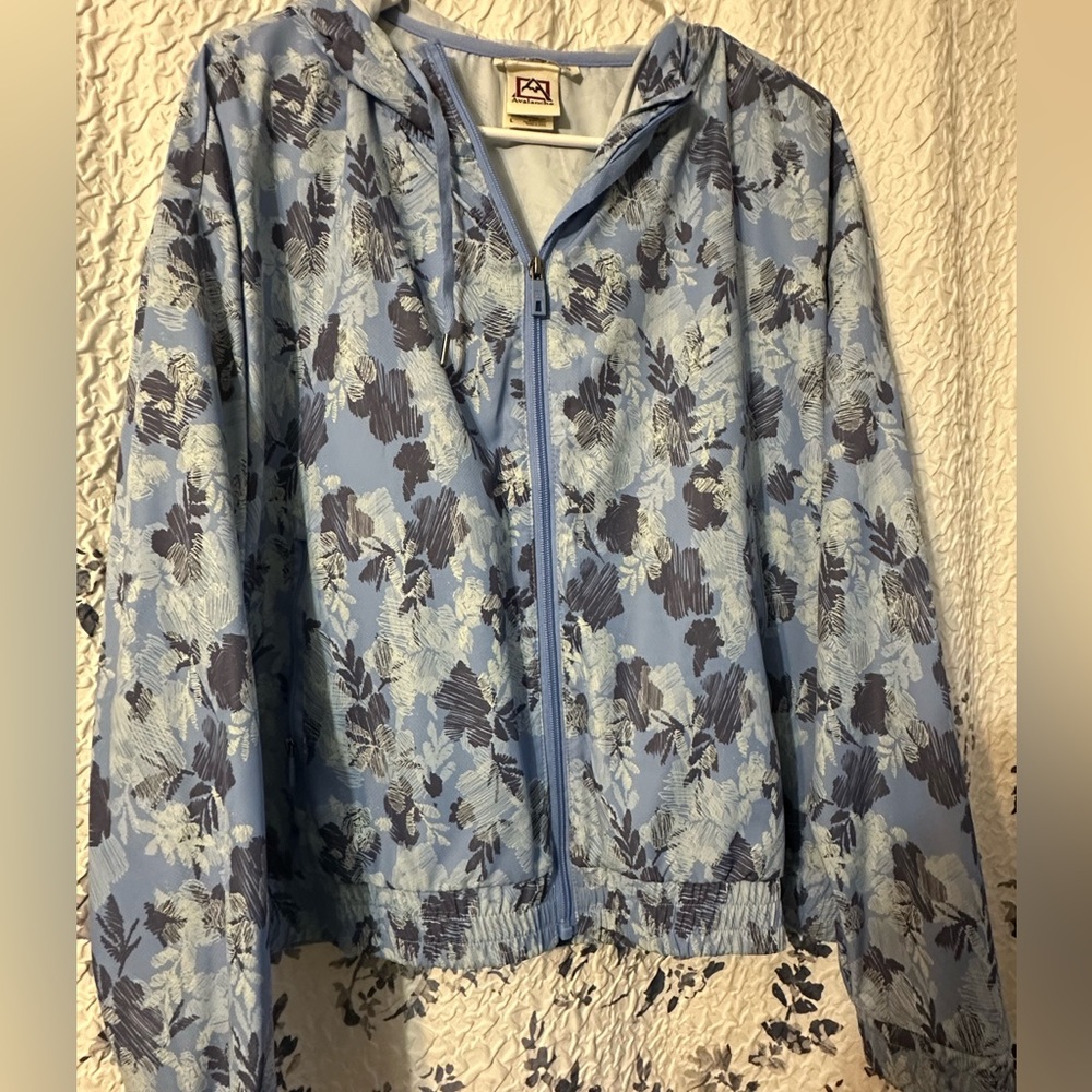 Avalanche Blue Floral Bomber Jacket